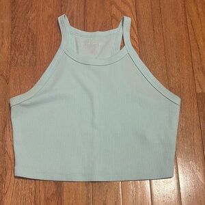 American Eagle Outfitters Light Blue Crop Top
